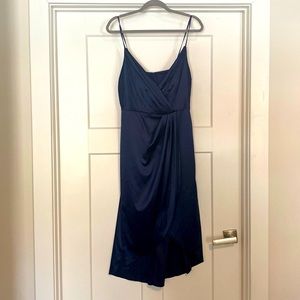 New with tag! Navy Satin Cocktail dress